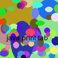 java print tab